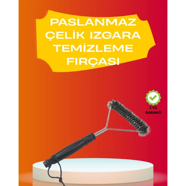 Mangal Izgara Temizleme Fırçası Pas Tutmaz Çelik Telli ürün görseli 1