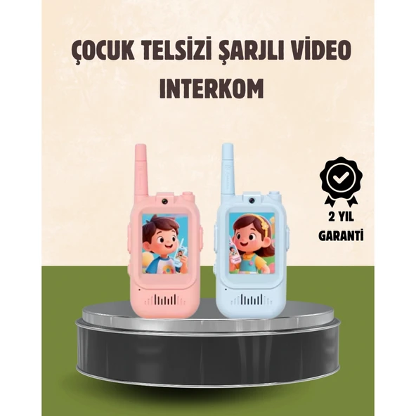 Görüntülü Walkie Talkie Çocuklar İçin Video İnterkomlu Oyuncak ürün görseli 1