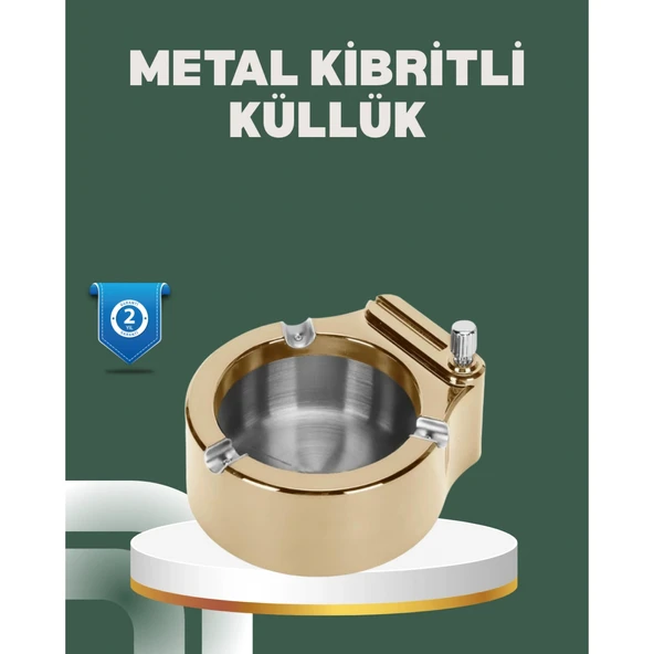 Yeniden Doldurulabilir Çakmaklı Küllük Dayanıklı Yapı ürün görseli 1