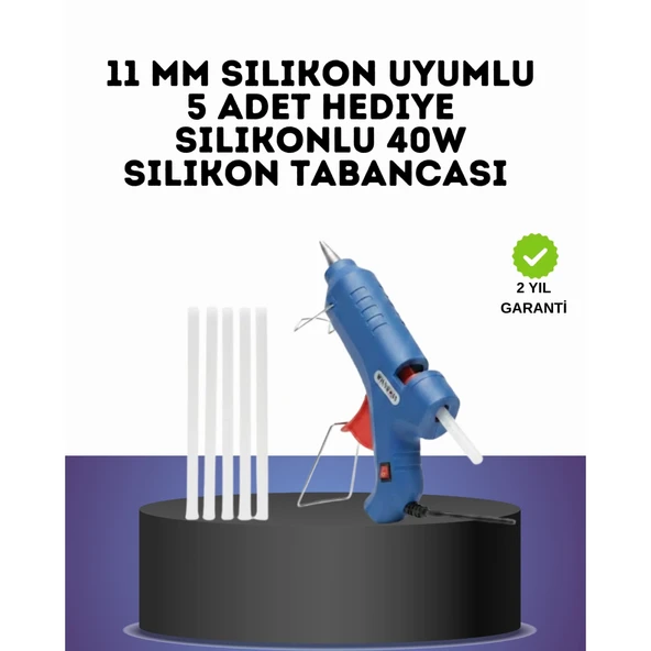 40W Sıcak Silikon Tabancası 5 Silikon Hediyeli Dayanıklı Tasarım ürün görseli 1