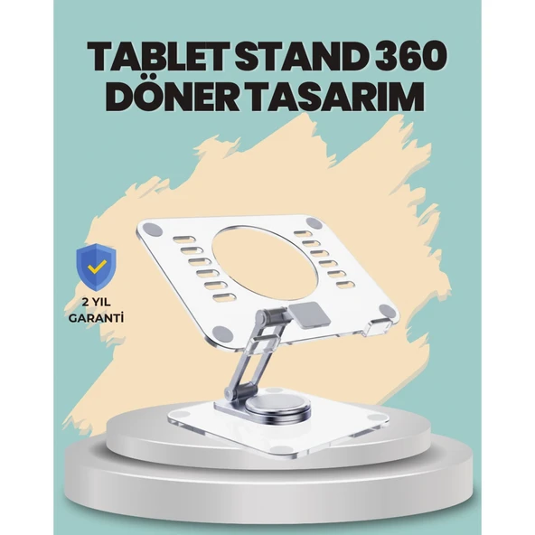 Çift Eksenli Ayarlanabilir Tablet Destek Standı ürün görseli 1