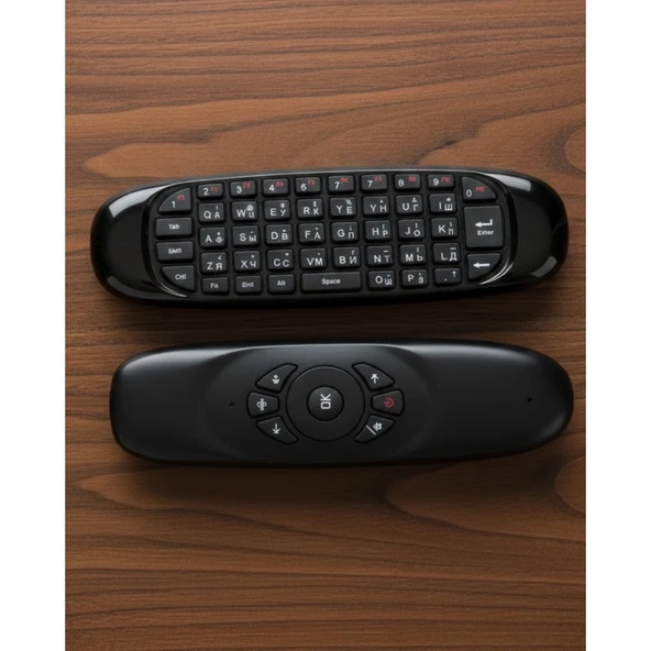Çift Taraflı Hava Mouse Kablosuz Klavye ve Uzaktan Kumanda ürün görseli 1