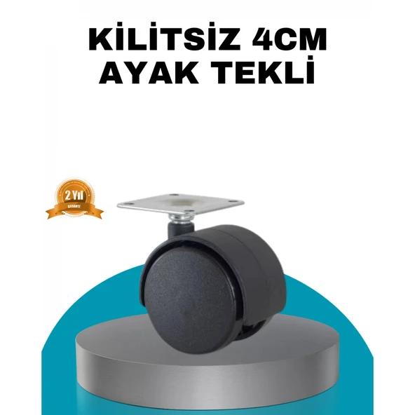 4 cm Kilitsiz Masa Ayağı Tekli Sessiz ve Akıcı Hareket ürün görseli 1