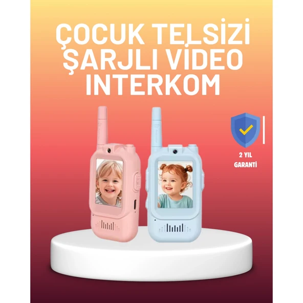 Ekranlı Walkie Talkie Oyuncağı Ses ve Görüntü Destekli ürün görseli 1