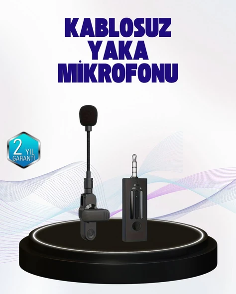 360 Derece Ses Algılamalı Type C Şarjlı Yaka Mikrofonu ürün görseli 1