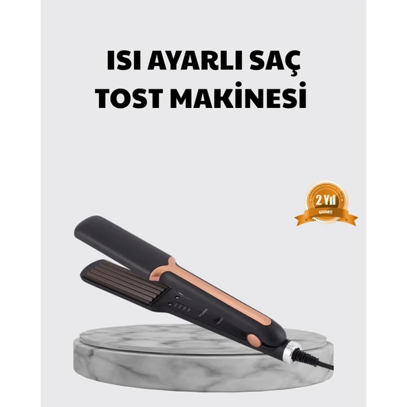 Tost Model Saç Şekillendirici Hızlı Isınan Isı Ayarlı ürün görseli 1