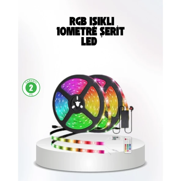 Müziğe Duyarlı Renkli Smart Şerit LED Işık USB Bağlantılı Ambiyans Aydınlatma ürün görseli 1