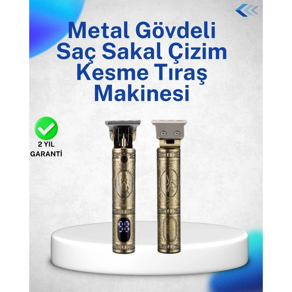 Dayanıklı Çelik Kafa ve Güçlü Motorlu Saç Sakal Makinesi ürün görseli 1