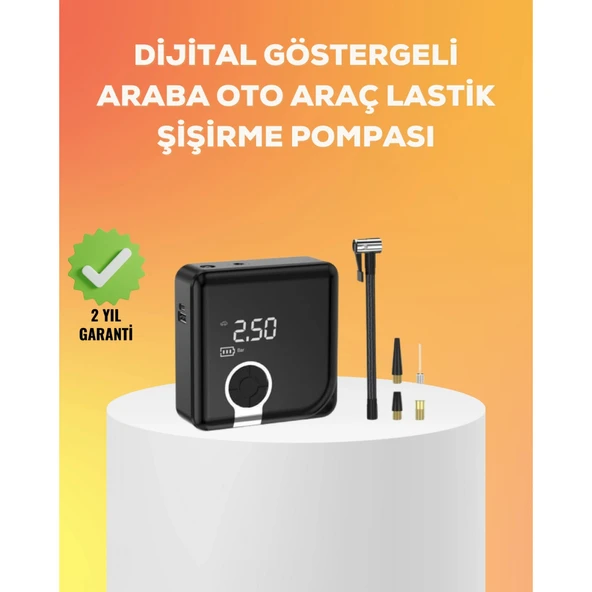Çok Fonksiyonlu Akıllı Lastik Şişirme Cihazı ürün görseli 1