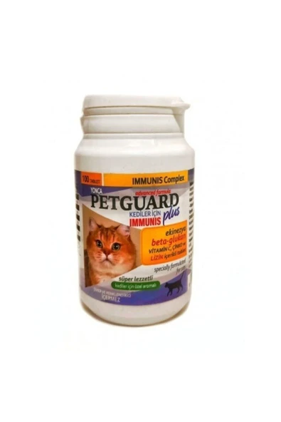 Petguard Plus Immunıs Kediler Için Ekinezya, Beta Glukan, Vitamin C, Çinko Ve Lizin Içerikli ürün görseli 1