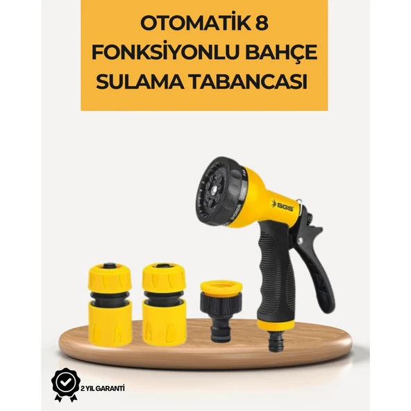 8 Modlu Bahçe Sulama Tabancası Seti Bitki Çiçek Araç Temizleme ürün görseli 1