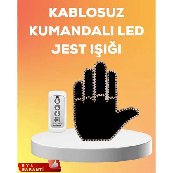 Kompakt Tasarımlı LED Jest Işığı – Selam ve Teşekkür Modları ürün görseli 1