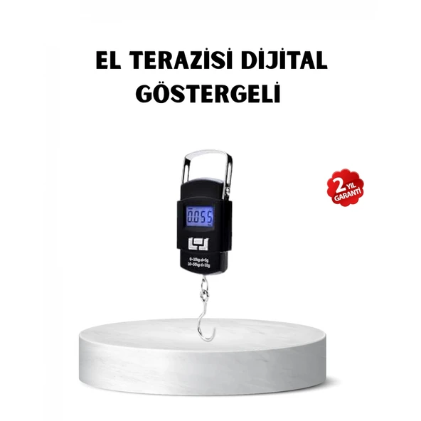Portatif Dijital El Kantarı – Bavul, Kargo ve Paket Tartı Cihazı 50 Kg ürün görseli 1