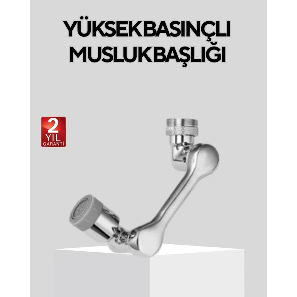 Döner Musluk Başlığı Çok Açılı Robotik Kol Su Tasarruflu ürün görseli 1