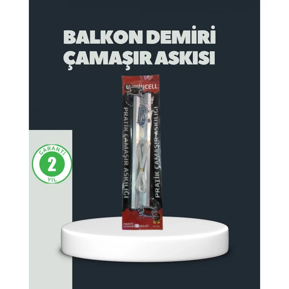 Balkon Demiri Çamaşır Askısı Kare Demirlere Uygun Dayanıklı Tasarım ürün görseli 1