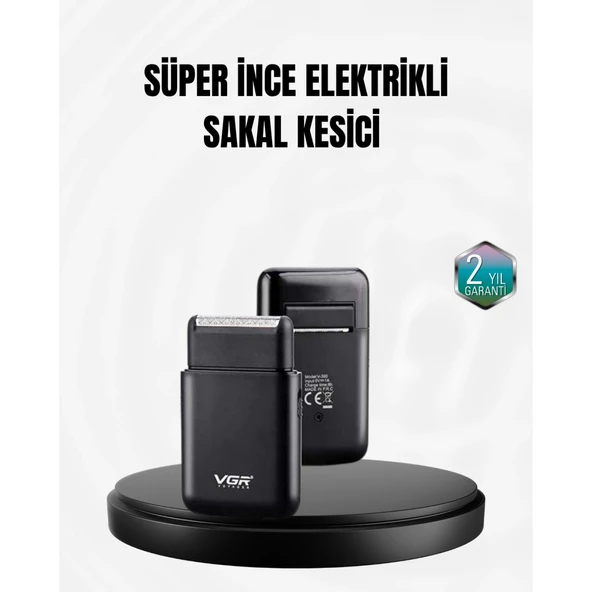 Taşınabilir Elektrikli Tıraş Makinesi USB Şarjlı 5W Motor ve 0.3 mm Hassas Kesim ürün görseli 1