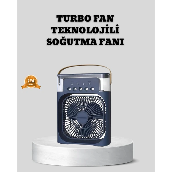 Sessiz Çalışan Turbo Fan Güçlü Hava Akışlı Masa Üstü Vantilatör ürün görseli 1