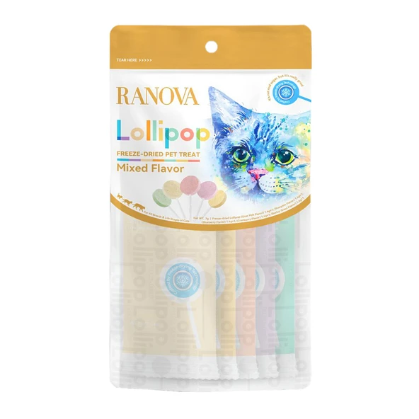 Ranova Kediler için Karışık Lezzetli Lolipop *1.4g 5'li ürün görseli 1
