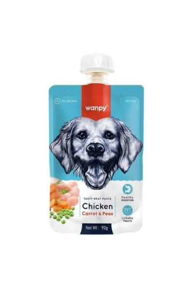Wanpy Tavuk Havuç Köpek Et Ezmesi 90 Gr ürün görseli 1