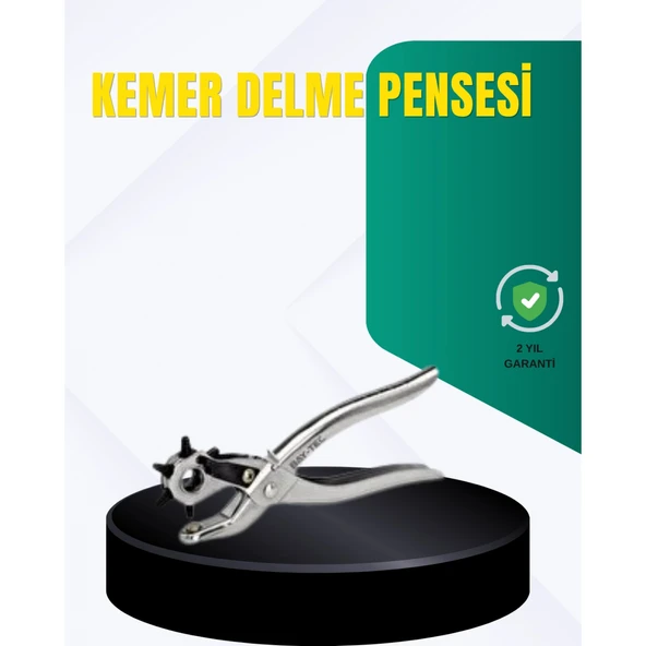 Metal Gövdeli Ayarlanabilir Deri Delme Pensesi 2.5–5 mm Delik Açma Aracı ürün görseli 1