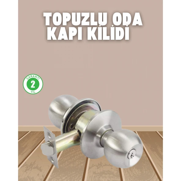 İç ve Dış Mekan Uyumlu Giriş Tipi Topuzlu Kilit ürün görseli 1