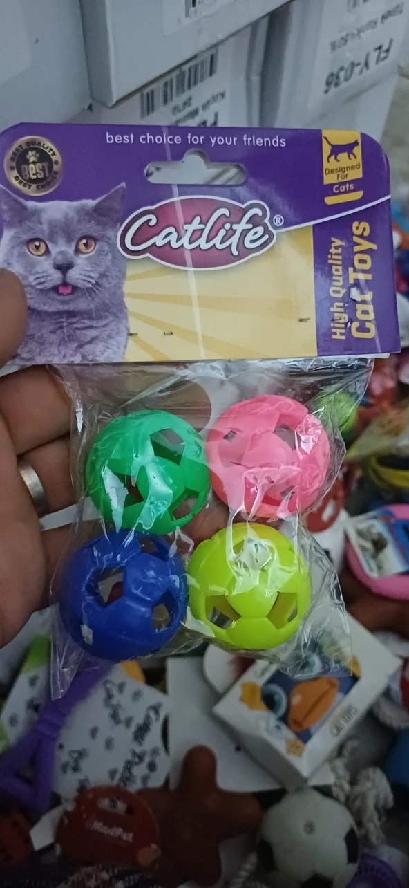 Catlife Zilli Kedi Oyuncağı 4 lü Paket - 202358 ürün görseli 1
