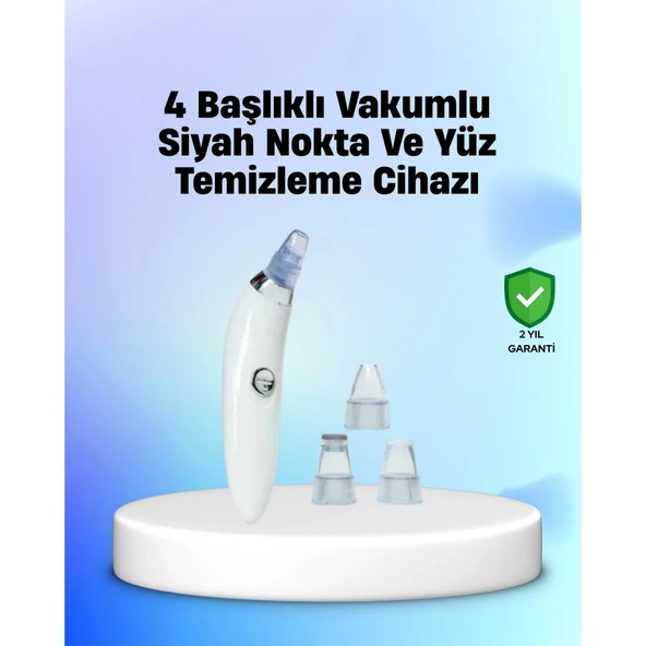 Vakum Teknolojili Siyah Nokta Temizleyici Cihaz – 4 Farklı Başlık ve Derinlemesine Gözenek Temizliği ürün görseli 1