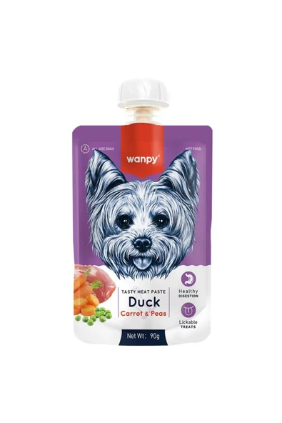 Wanpy Ördek Havuç Köpek Et Ezmesi 90 Gr ürün görseli 1