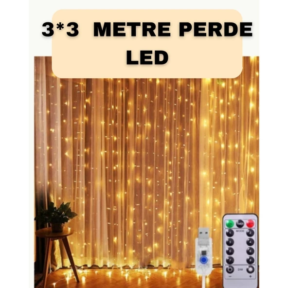 İç ve Dış Mekan Perde LED – Bahçe, Balkon ve Veranda İçin ürün görseli 1