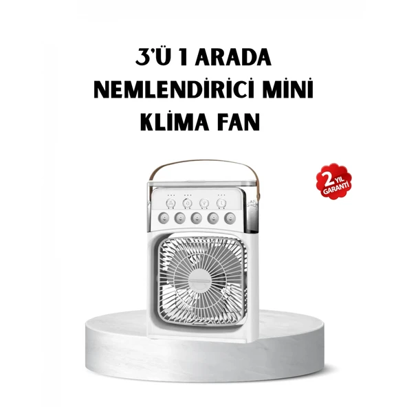 USB Bağlantılı Taşınabilir Mini Klima Fan 500ML Su Hazneli ve Sessiz Çalışma ürün görseli 1