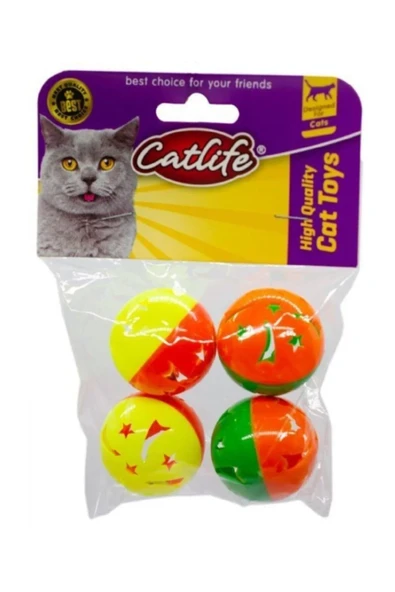 Catlife Zilli Kedi Oyuncağı 4 lü Paket - 202364 ürün görseli 1