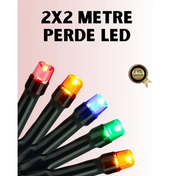 8 Modlu Zaman Ayarlı LED Perde Işık – Bahçe ve Balkon Dekorasyonu ürün görseli 1