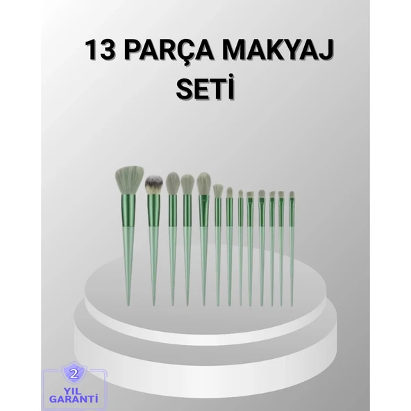 13 Parça Makyaj Fırça Seti – Ergonomik, Dökülme Yapmayan, Taşınabilir ürün görseli 1