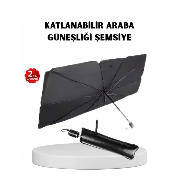 Katlanabilir Ön Cam Güneşliği Şemsiye – Her Araca Uygun Isı ve Işık Koruması ürün görseli 1