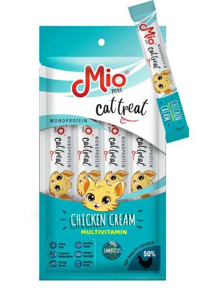 Mio Kedi Sıvı Ödül X 4 Tavuklu ürün görseli 1