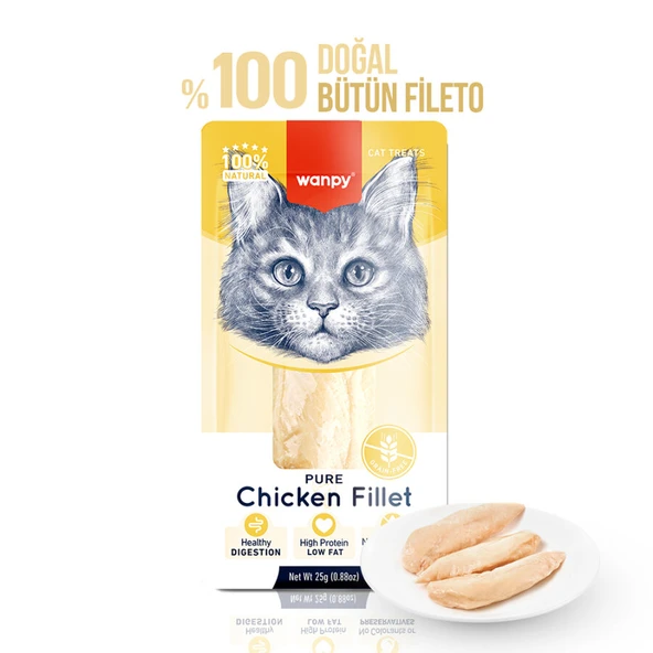Wanpy Tavuk Fileto 25g Kedi Ödülü ürün görseli 1