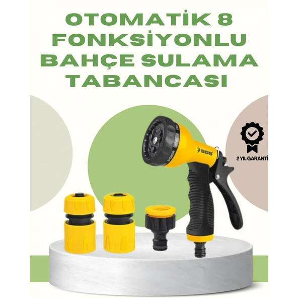 Çok Fonksiyonlu Bahçe Sulama Tabancası Ergonomik Basınçlı Sprey ürün görseli 1