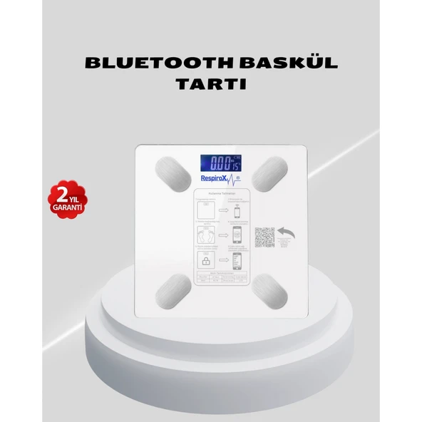 Akıllı Bluetooth Tartı – 8 Farklı Ölçüm Verisi, Otomatik Kişi Tanıma ürün görseli 1