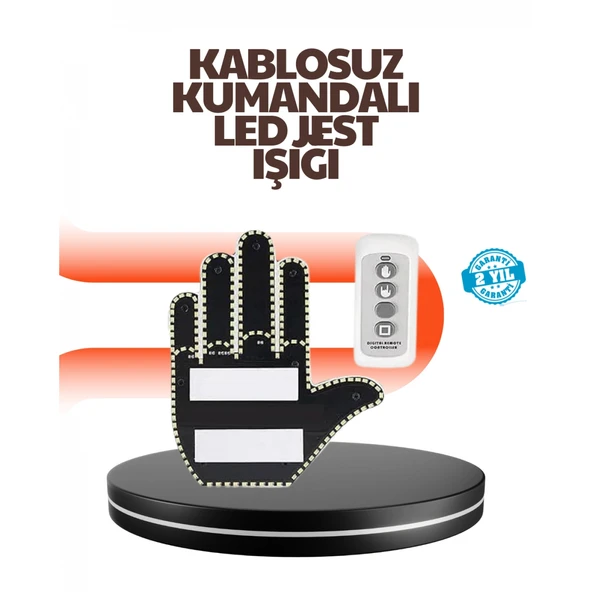 Araç İçin Eğlenceli LED El İşareti Işığı ürün görseli 1