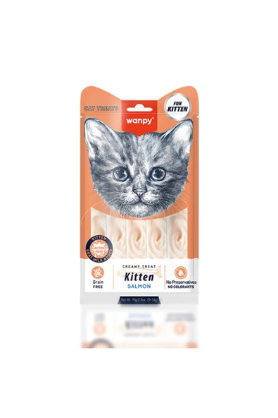 Wanpy Somon Yavru Kedi Krema Ödül 5 li ürün görseli 1