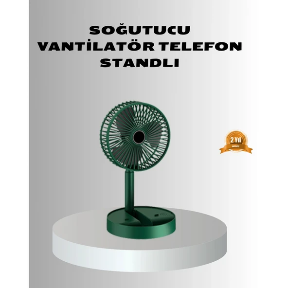 Şarjlı Katlanabilir Mini Fan – 3 Kademe Hız Ayarı, Taşınabilir Tasarım ürün görseli 1