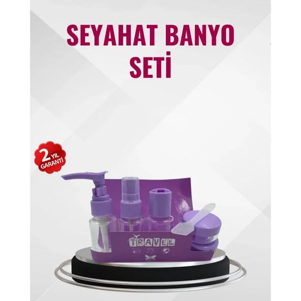 Seyahat Boy Banyo Seti 5’li Mini Şişe ve Krem Kutusu Çantalı ürün görseli 1