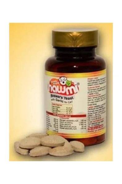 Brewers Yeast Garlic Sarımsak Ve Maya Kediler Için 120 Tablet ürün görseli 1