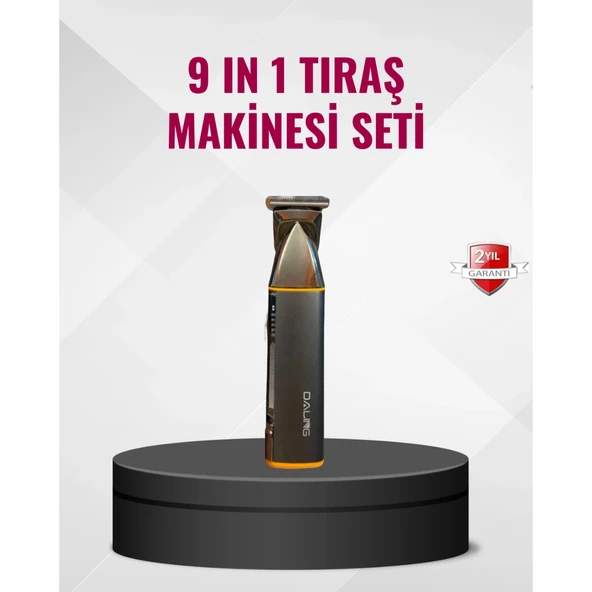 9’u 1 Arada Çoklu Bakım Tıraş Seti Profesyonel Saç Sakal Kesme ürün görseli 1