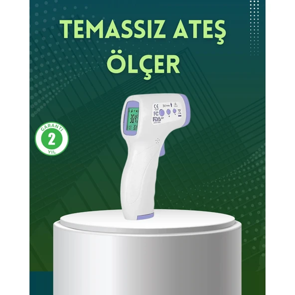 Kızılötesi Temassız Ateş Ölçer LCD Ekranlı Hassas Termometre ürün görseli 1