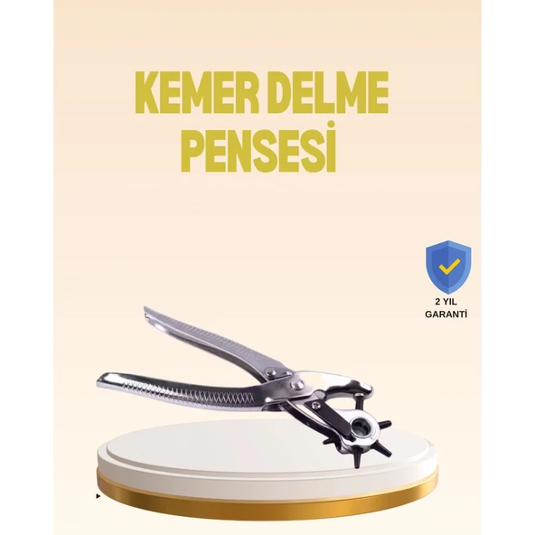 Profesyonel Deri Delme Pensesi Döner Başlıklı Kemer Delici 6 Fonksiyonlu ürün görseli 1