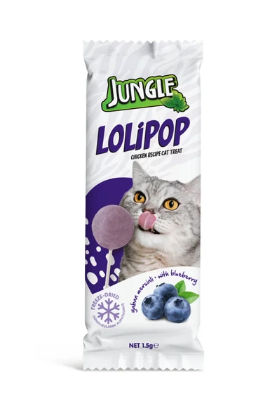 Jungle Kedi Lolipop Yaban Mersinli ürün görseli 1