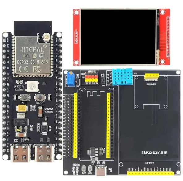 ESP32-S3 N16R8 2.8” LCD’li Geliştirme Kartı ürün görseli 1