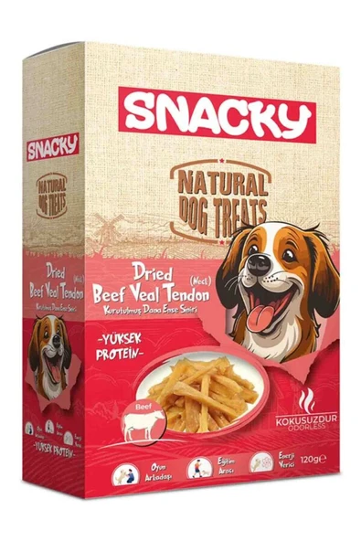 Snacky Köpek Sakatat Kurutulmuş Dana Ense Siniri ürün görseli 1