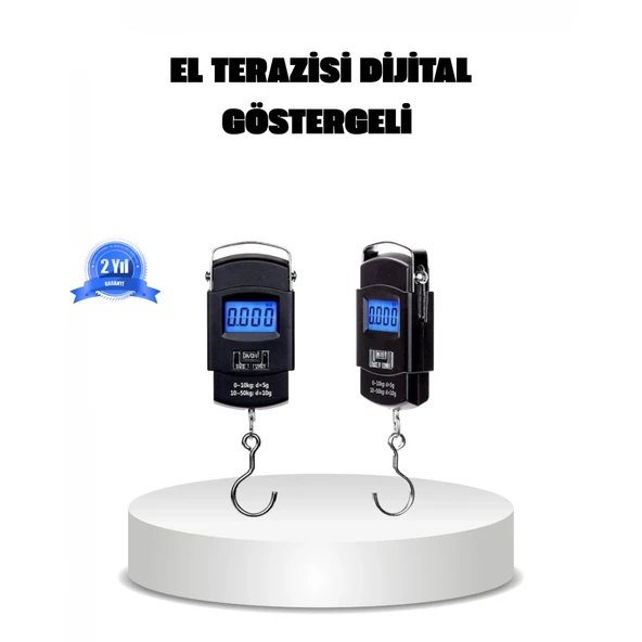 Dijital El Kantarı – 50 Kg Taşıma Kapasiteli, Taşınabilir Hassas Tartı ürün görseli 1